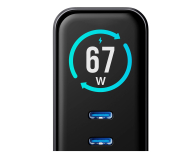 3MK Ładowarka sieciowa incharge® Lumin 67W™ 2 x USB-C + USB 5903108705295 - 1488541 - zdjęcie 2